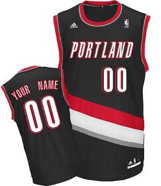 Men & Youth Customized Portland Trail Blazers Black Jersey->customized nba jersey->Custom Jersey